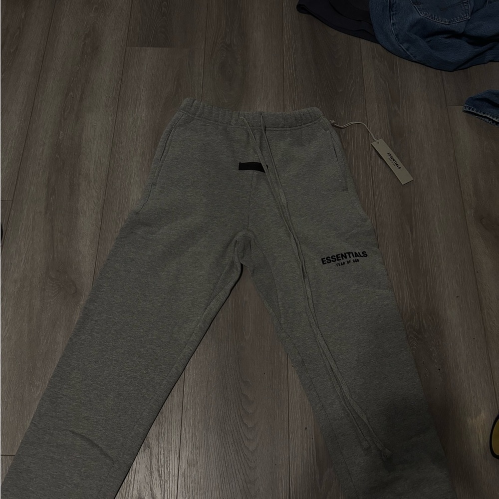 Essentials Gray Logo Sweatpants